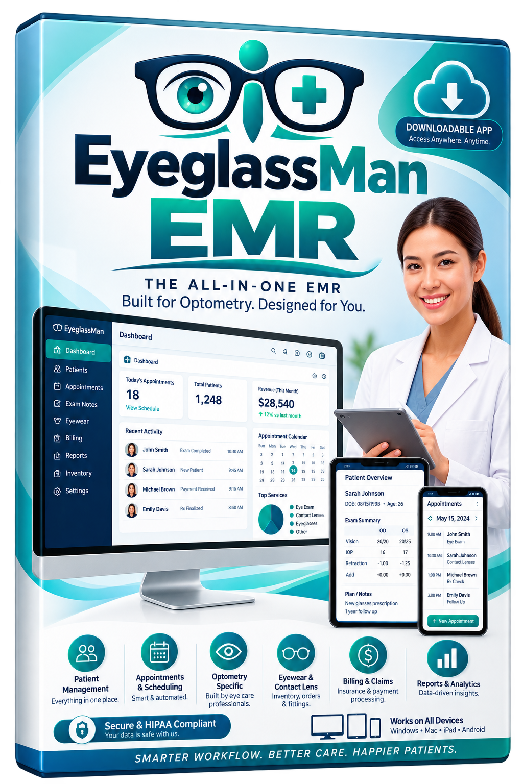 Eyeglass-Man EMR product box